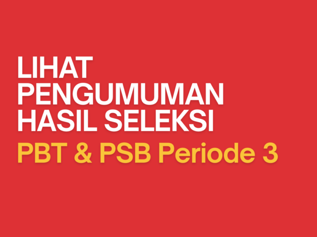 Pengumuman PSB Pendidikan Kimia Gelombang 3