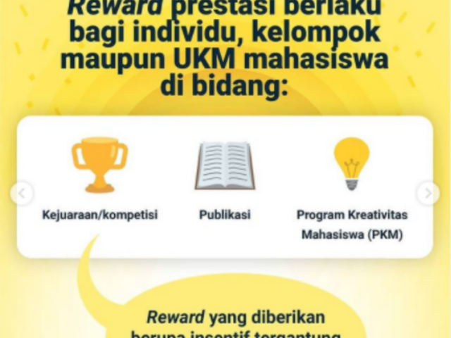 Reward Prestasi bagi Mahasiswa yang Berprestasi